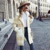 Womens Plaid Wool Blend Long Coat Single Breasted Notched Lapel Oversized Casual Winter Outerwear