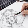 Graphite Shading Sketch Pencil 2H-8B Drawing Pencil Journal Wooden Lead Pencils  Stationery