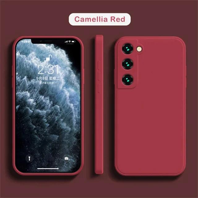 Квадратный жидкий силиконовый чехол для телефона Samsung Galaxy S24 S23 S24 Ultra S22 S21 S20 Ultra Plus S20FE S21 FE A72 A52 A51 4G Cover