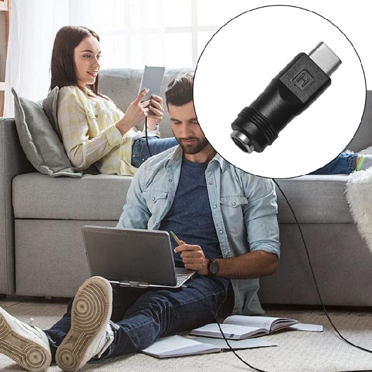Адаптер USB Type-C (папа) на DC 5.5x2.1 мм (мама) для надежной передачи питания. Поддерживает передачу высоких токов и напряжений.