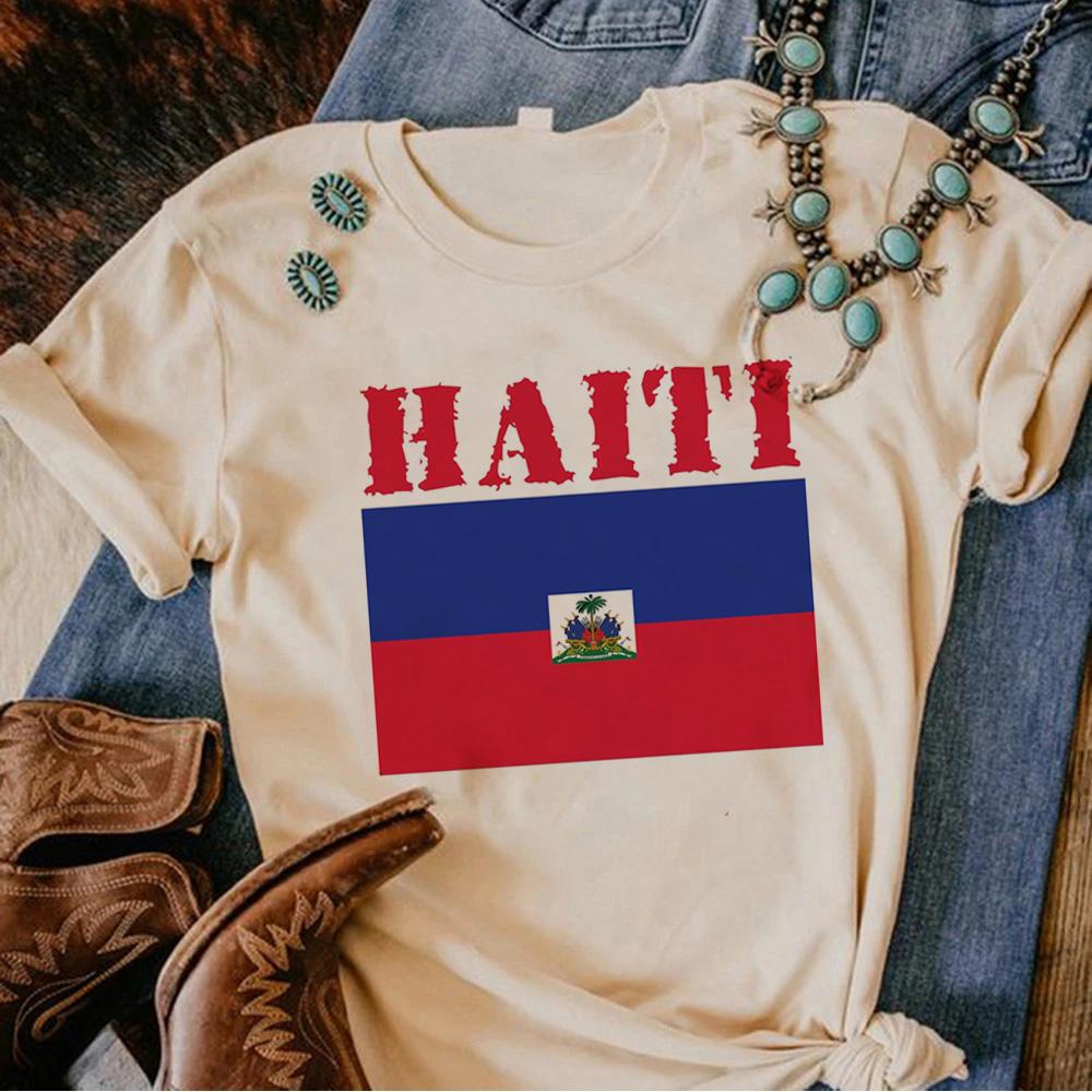 Haiti top Women comic top feUnisex 2000s clothes
