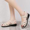 Women's Sandals Summer Flat Bottom Soft-soled Beach Sandals Mother Shoes