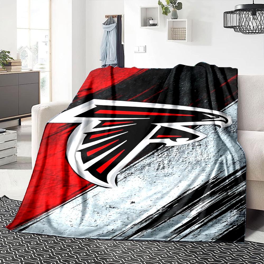 Atlanta Falcons Logo Blanket Soft Throw Blanket For Home Bedroom Bed Sofa Travel Office Solid Christmas Blanket