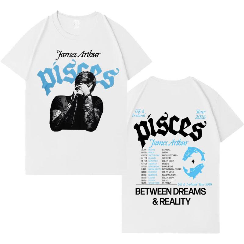 Singer James Arthur 2026 Gothic Album Graphic Tees Mens Y2K Clothes Aesthetic Oversized Comfort Short Sleeve TShirts Teenagers