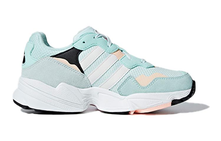 adidas Оригинальные Yung 96 Дышащие Низкие Повседневные Кроссовки Светло-голубой Белый Подростки F35272