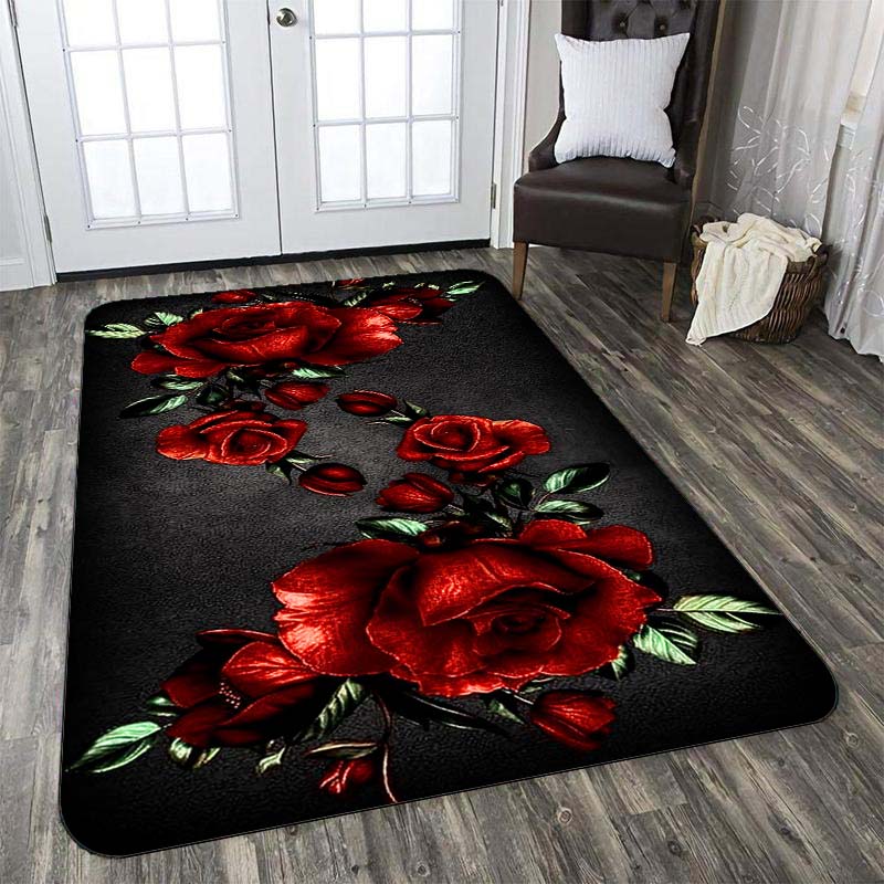 Романтический ковер с узором розы Ковер с драконом и розой Ковры для гостиной Коврик ко Дню святого Валентина Домашний ковер для гостиной и ковер