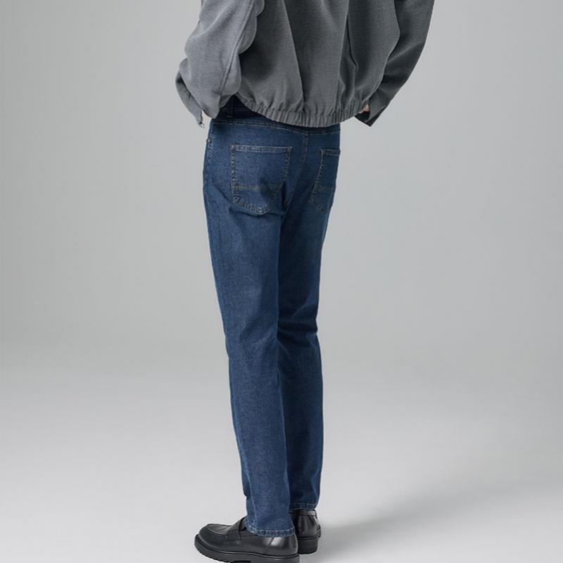 Bang Bang Men S Lycra Cover Fit Denim Navy