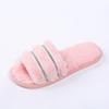 2025 Fashion Thicken Furry Slippers for Women House Flat Comfort Slippers Woman Winter Non Slip Wear-Resistant Sandals Female