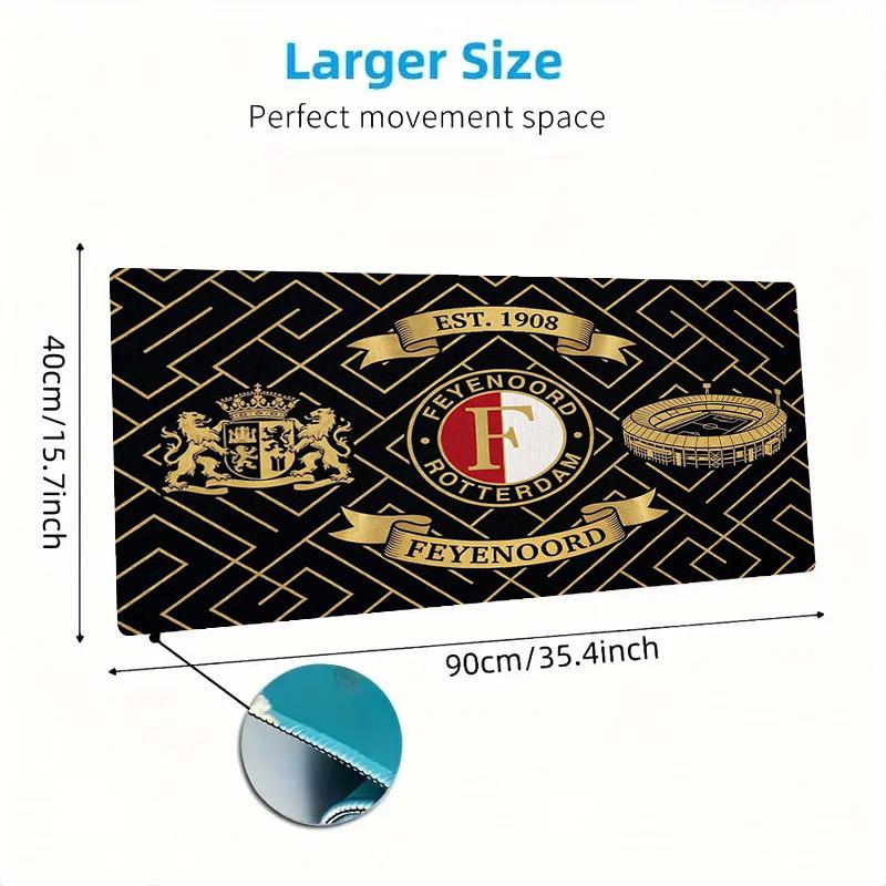 Feyenoord Color Mouse Pad Large Gaming Table Cushion Non-slip Laptop Tablet Big Mousepad XXL Mat Mini PC Playmat With Lock edge