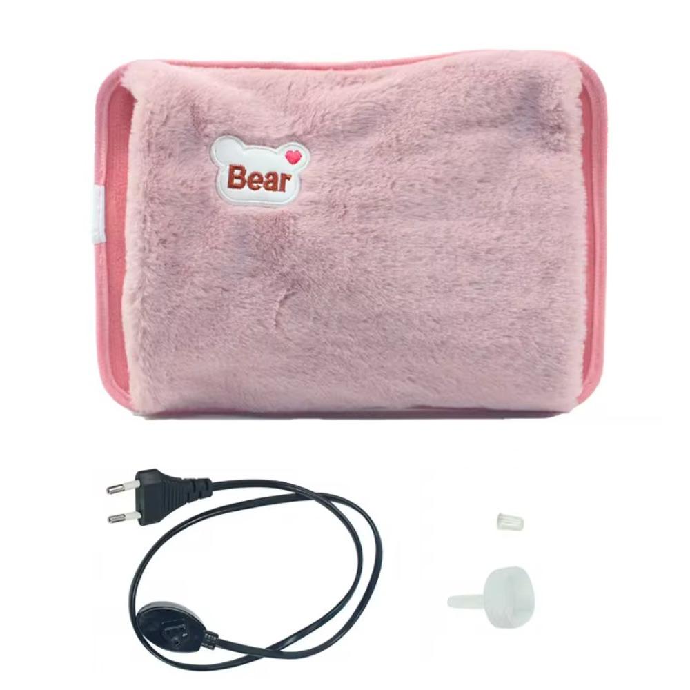 EU Plug Electric Hot Water Bag Cute Hot Water Bottle Portable Winter Hand Warmer  Home
