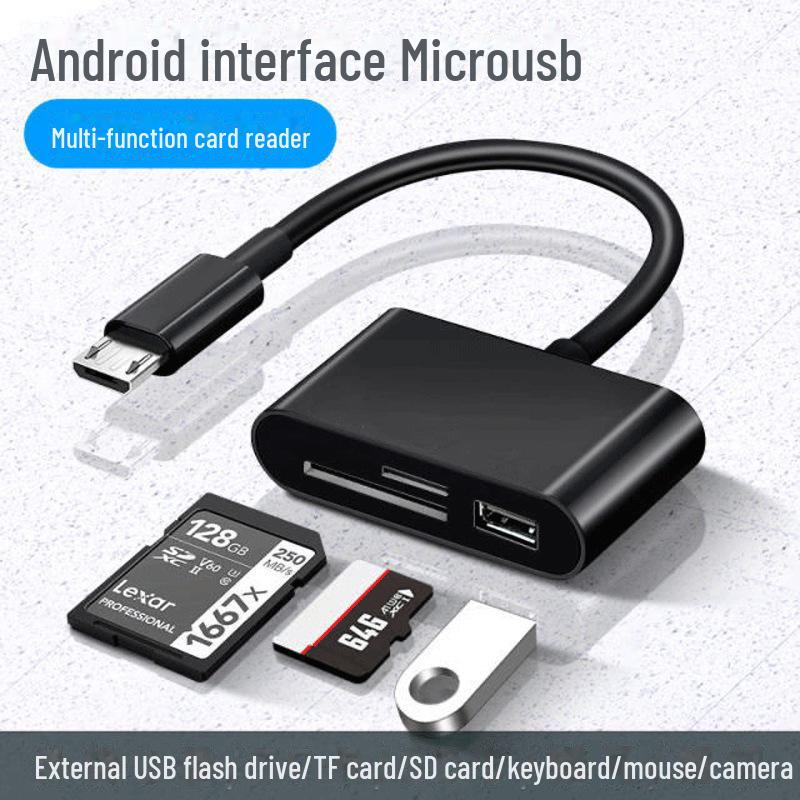 Multi-Function Type-C Card Reader for Android and PC - OTG 2.0 SD/TFU Compatible