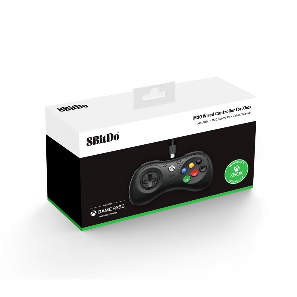 8Bitdo Проводной контроллер M30 для Xbox Series XS, Xbox One и Windows с 6-кнопочной раскладкой — официально лицензирован