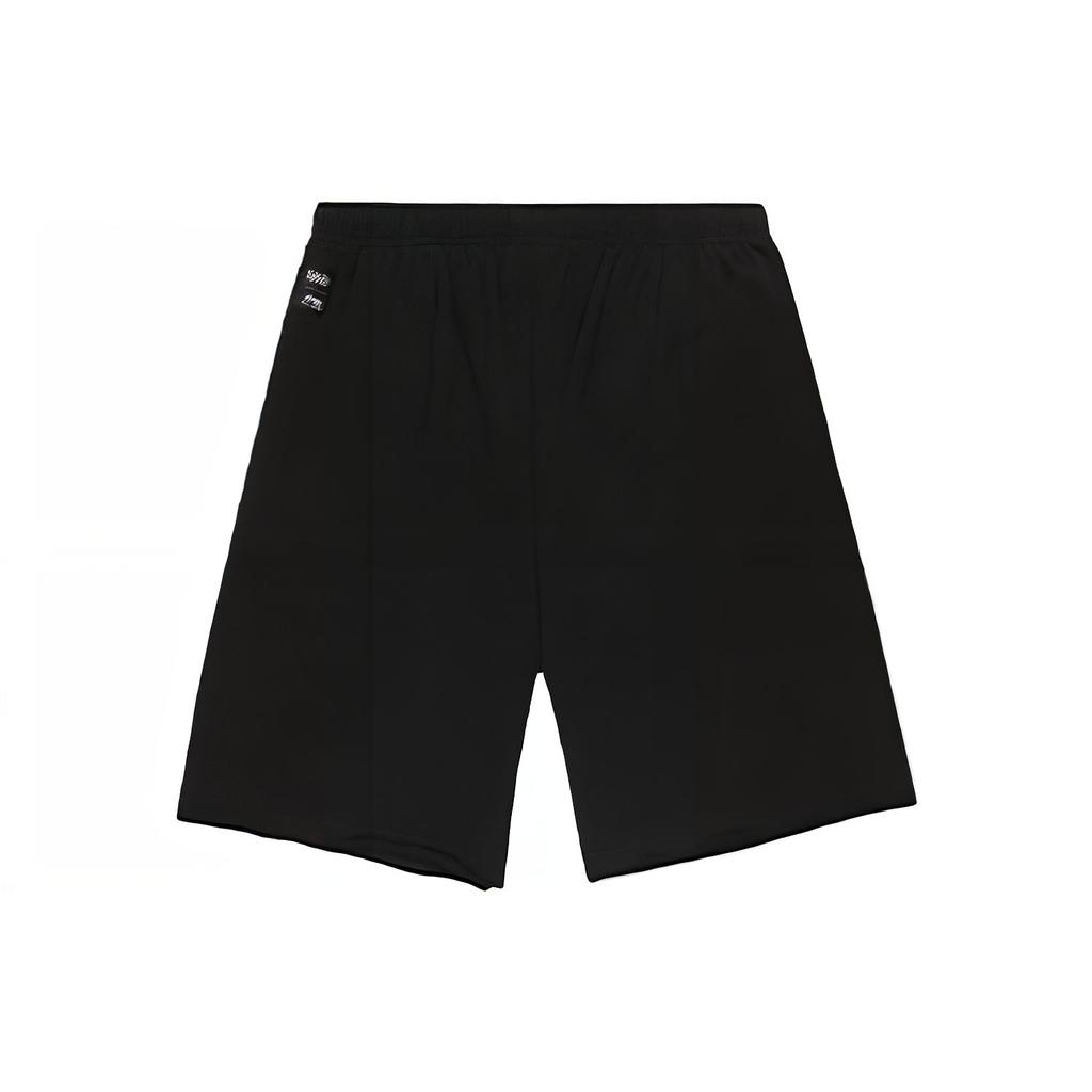 Li Ning Sports Lifestyle Series League Of Legends Pool Party Collaboration Letter Print Loose Straight Casual Shorts Men shorts Black AKST831-2