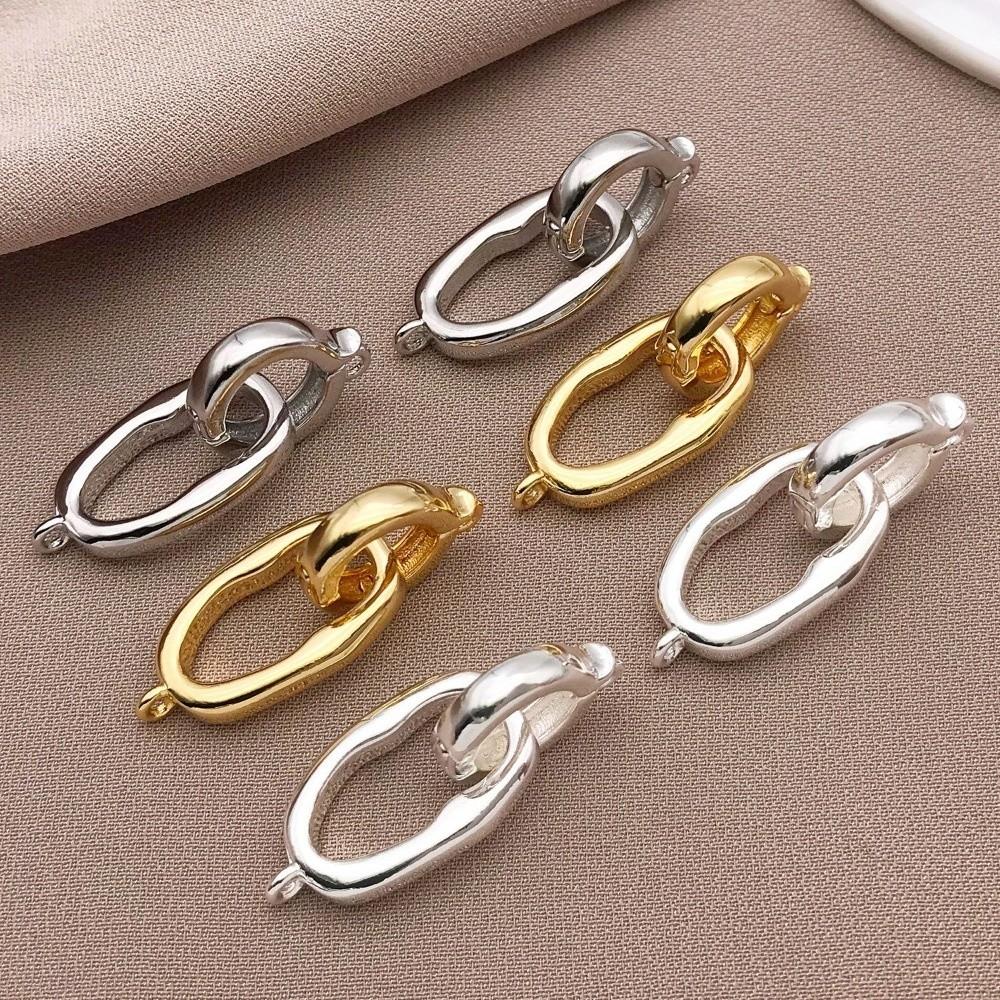 3pcs DIY Necklace Clasp Copper Handmade Necklace Clasp Jewelry Connector Buckle Jewelry Making