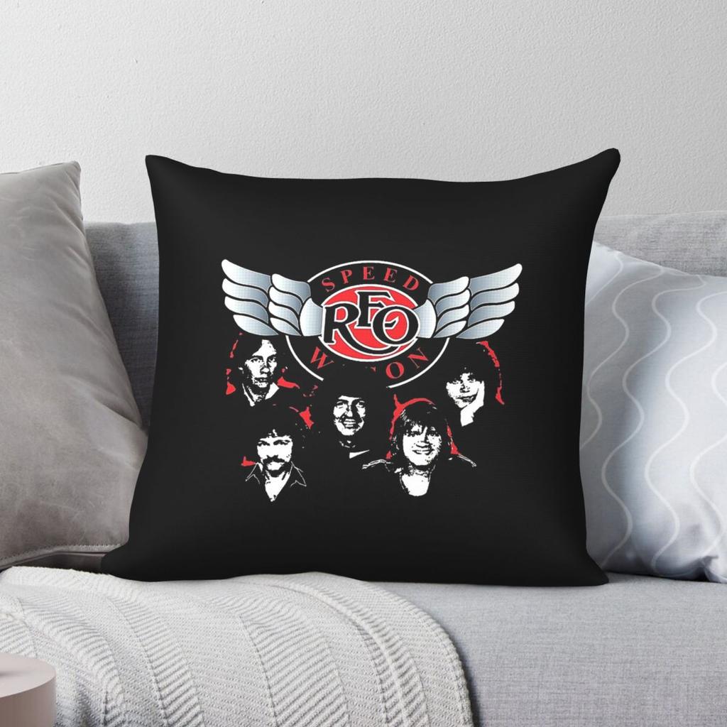 Reo Speedwagon Band Square Pillowcase Polyester Linen Velvet Creative Zip Decorative Pillow Case Room Cushion Cover