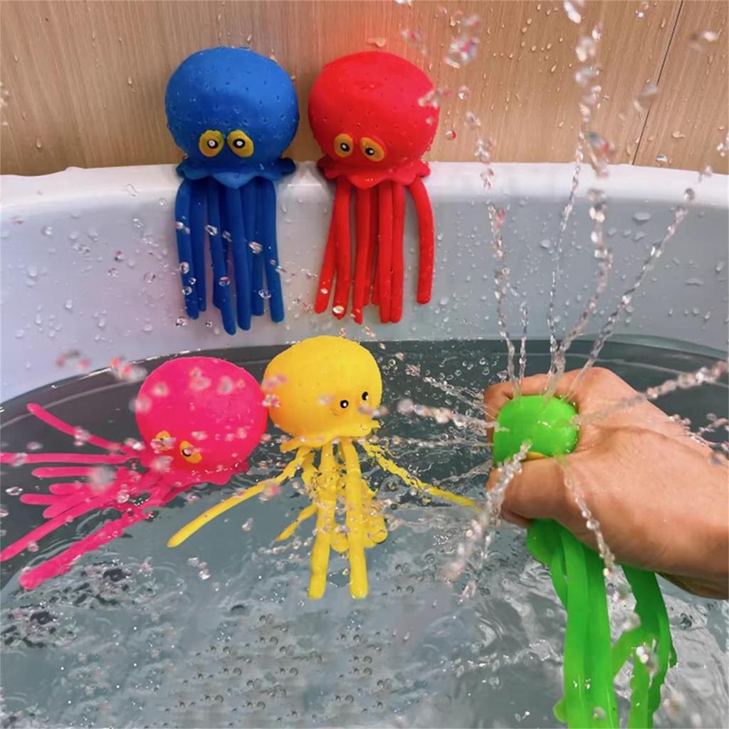Осьминог Водные Шарики Игрушки для Бассейна для Детей Сенсорный Осьминог Водяная Бомбочка Брызгалки Игрушка для Ванны Малышей Плавающие Игрушки для Плавания в Бассейне