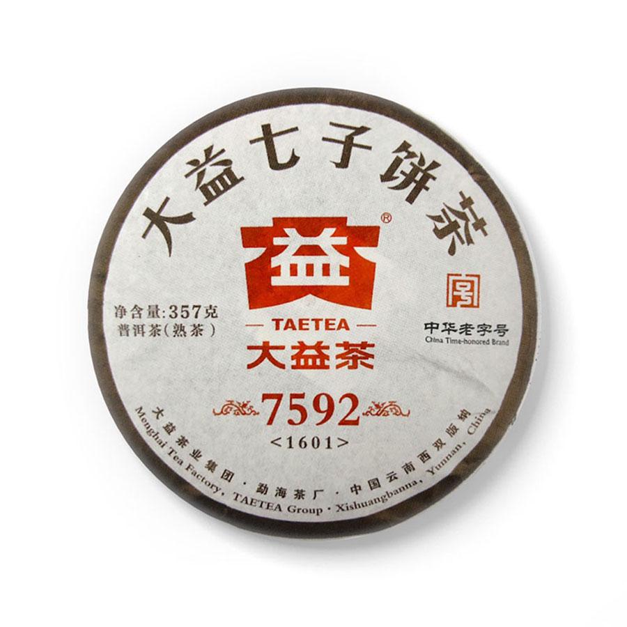 TAETEA 2016 Пуэр 7592 Зрелый Чайный Блин 357г