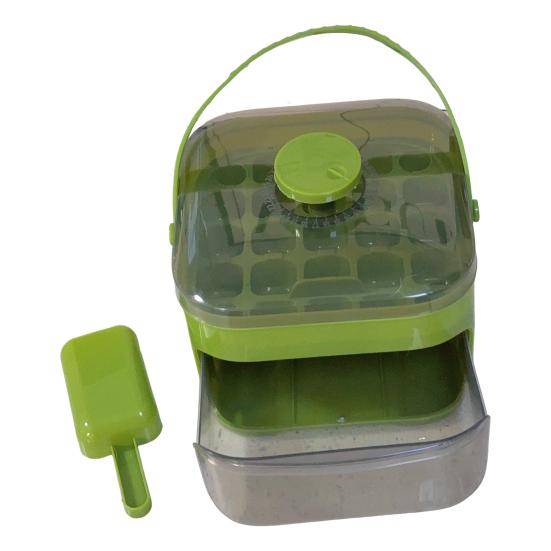 Форма для льда с крышкой и лопаткой для льда, штабелируемый двухслойный лоток для льда, выдвижной ящик для льда, устройство для изготовления кубиков льда для коктейлей, виски