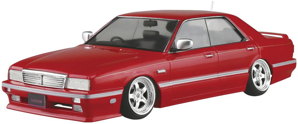 Aoshima Bunka Kyozaisha The Tuned Car Series Nissan Y31 Cima Obayashi Спецификация 1989 Пластиковая модель 1/24 № 14