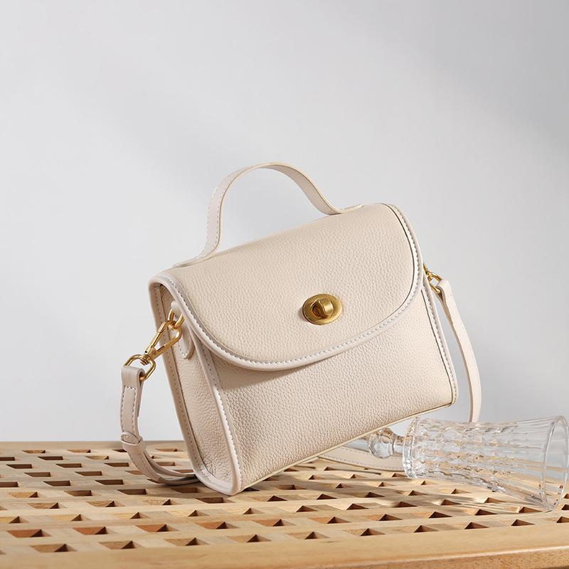 Genuine leather women's bag, 2025 new versatile fashion small square bag, high-end crossbody bag, women's cowhide handbag