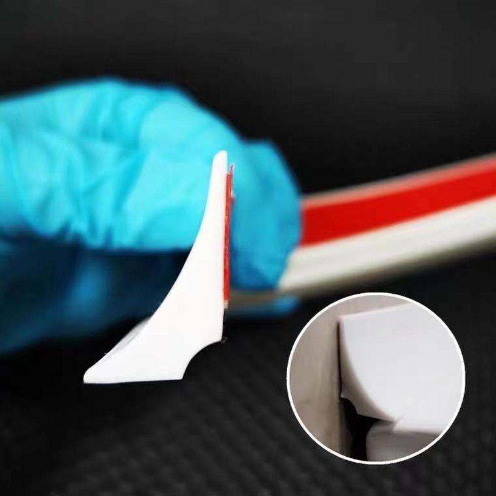 Black/White Water Stopper Strip Self-Adhesive Floor Retaining Barrier Shower