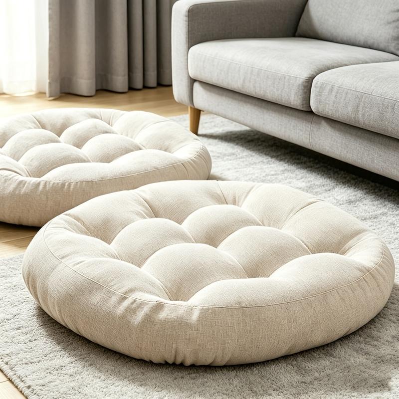 Japanese-style floor cushion, outdoor cushion, thickened round meditation cushion, yoga cushion, comfortable and resilient