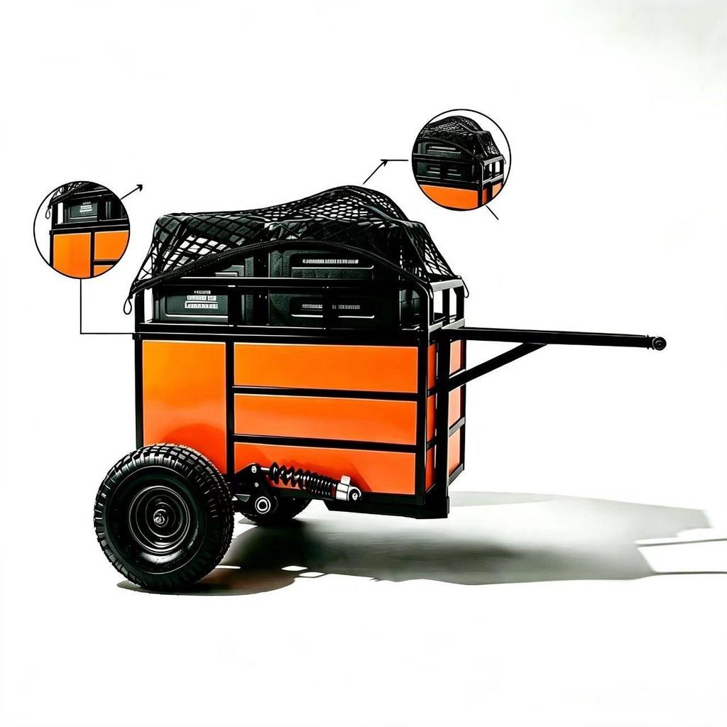 Portable Off-Road Folding Camper Trailer with Full Support and Customizable Features