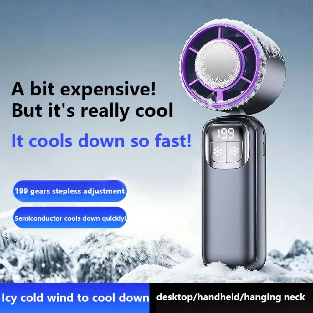 199 High Speed Handheld Fan Cooling Ice Cooler Ice Cooler Fan Cooling Fan  Outdoor Travel Office