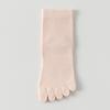 Five-Finger Socks Autumn Mid-Tube Socks Anti-Pilling, Boneless And Non-Bone-Absorbing Feet Sweat-Absorbing Cotton Tabi Socks Solid Color Sports Socks