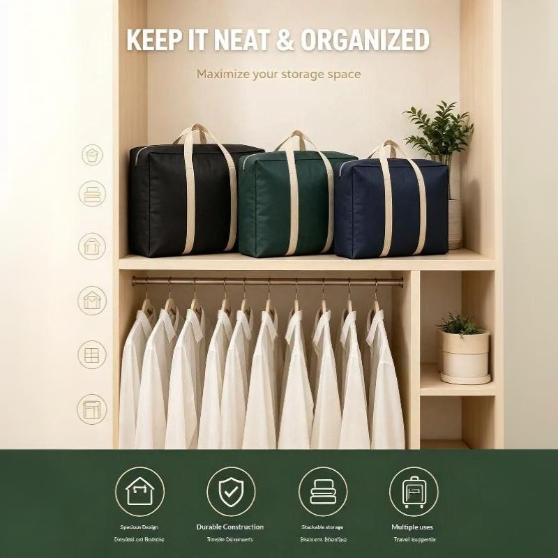 Большая сумка для переезда, сумка для хранения из Оксфордской ткани, багажная сумка, сумка для упаковки одежды и одеял, водонепроницаемая
