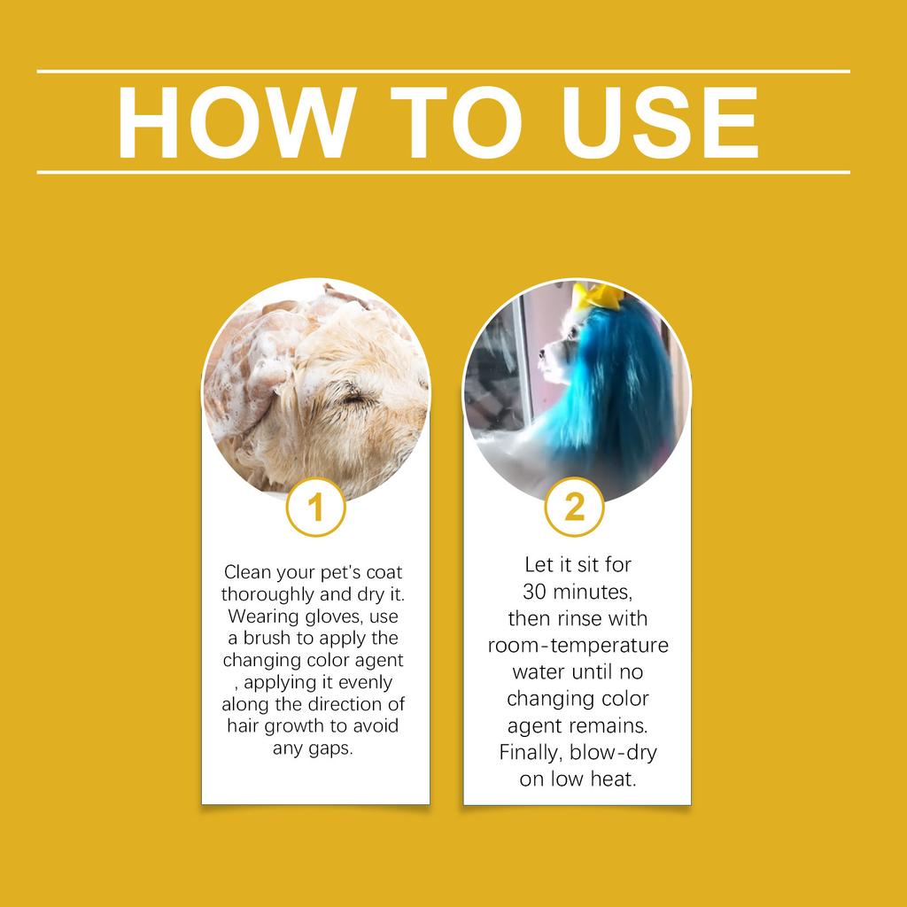 Pet Hair, Temporary Pet Hair, Gentle, Non-irritating And Easy To Color For Fashionable Dogs