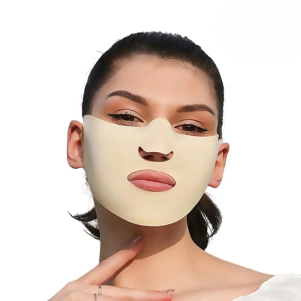 1/2pcs Outdoor Hiking UV Protective Mask Universal Sunscreen Facial Mask Moisturizing Breathable Sun Protection Face Patch