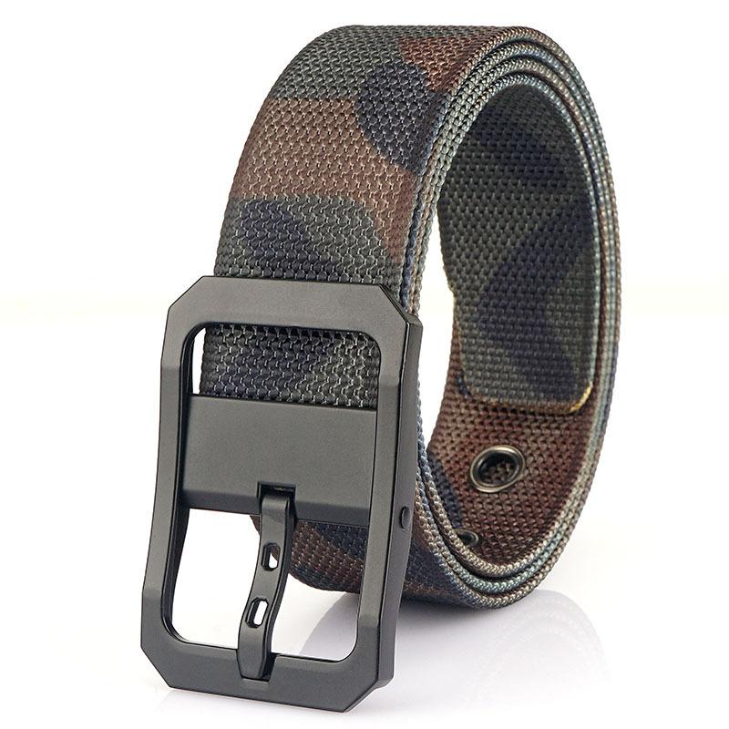 Мужские нейлоновые ремни из парусиновой ткани, тактический ремень, повседневные аксессуары высокого качества, джинсы в стиле милитари, армейский однотонный поясной ремень HB082