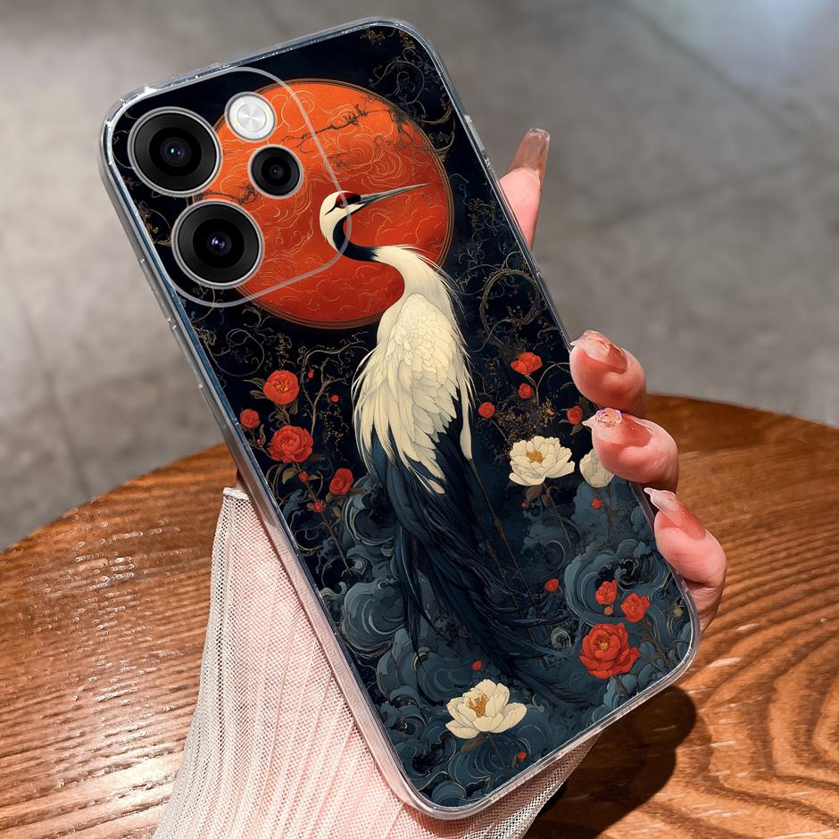 For OPPO Reno 15F 15 Pro Case Goldfish Rainbow Dog Dustproof Anti-drop Clear Phone Protector For oppo reno15pro reno15f Capinha