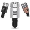 USB-очиститель воздуха для автомобиля из алюминиевого сплава и двойное зарядное устройство с мини-ионизатором