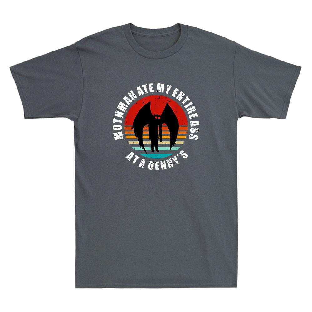 Mothman Ate My Entire Ass Funny Mothman Cryptid Quote Gift Vintage Men's T-Shirt