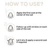 RENEE Base Coat Nail Enamel, быстросохнущая, стойкая, устойчивая к сколам формула с полным покрытием, нанесение одним движением, полупрозрачный слой, 10 мл