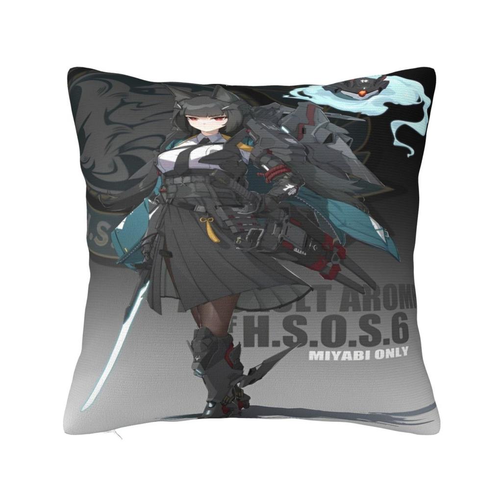 Zzz Deadly Assault Ellen Nicole Miyabi Pillowcases Cushion Cover Zenless Zone Zero Throw Pillow Cover Multiple Sizes