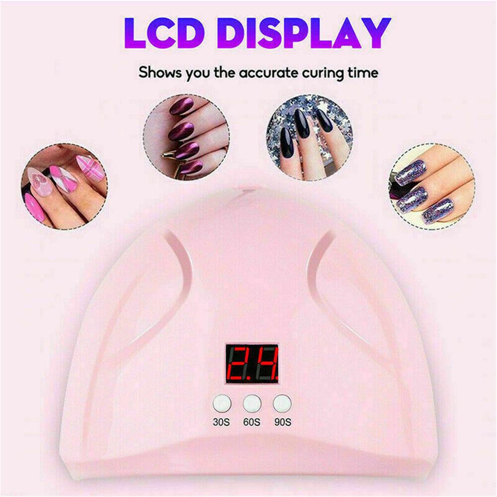 UV Lamp For Manicure 36W LED Nail Dryer Lamp Sun Light Curing All Gel Polish Drying Gel Varnish USB Smart Timing Nail Art Tools