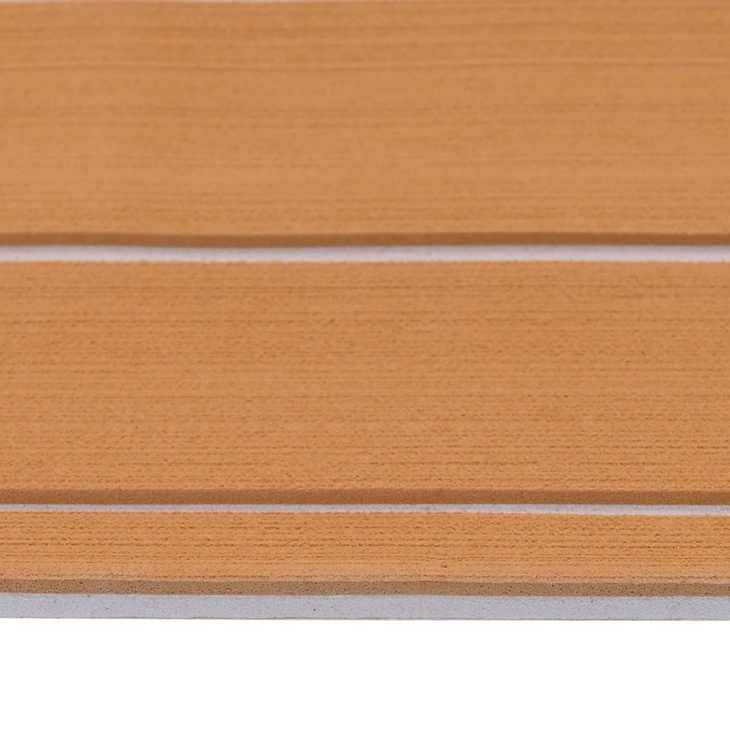 Boat Mat Striped Brown and White 240 x 90 cm EVA