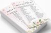 Inkdotpot Gender Reveal Floral Baby Shower Game Set Of 50 BabyA  AlphabetA  ABCA  Game Ita    s A Boy Ita    s A Girl Party