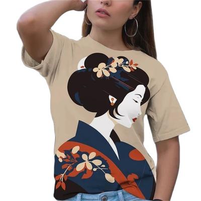 Повседневная женская футболка с 3D принтом Art Day для девочек, классическая простая краска с забавным узором, летняя модная женская футболка с короткими рукавами в стиле хип-хоп