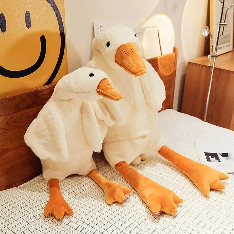 50cm Huge Cute Goose Plush Toys Big Duck Doll Soft Stuffed Animal Sleeping Pillow Cushion Gifts for Kids and Girls