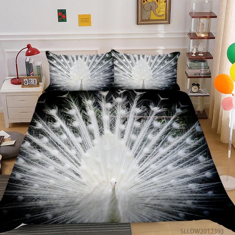 Новая мода 3D принт павлина пододеяльник ручка павлина Постельное белье пододеяльник красивый домашний покрывала один размер постельная одежда