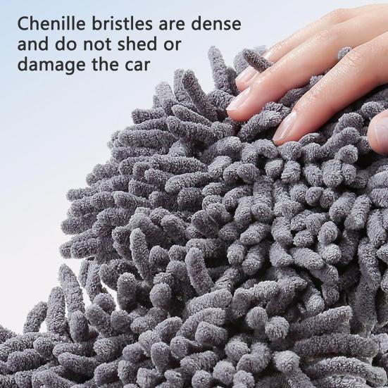 Длинная ручка щетка для мытья автомобиля с двойным диском съемная многоразовая щетка для лобового стекла автомобиля из микрофибры