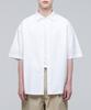 MUSINSA STANDARD Oversized Oxford Short Sleeve Shirt [White]