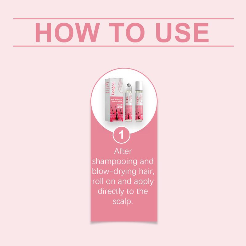 Anti Hair Loss Roller Ball Serum Repair Damage Hair Scalp Promote Growth Strengthening Root Nourish Thicker Growing Hair