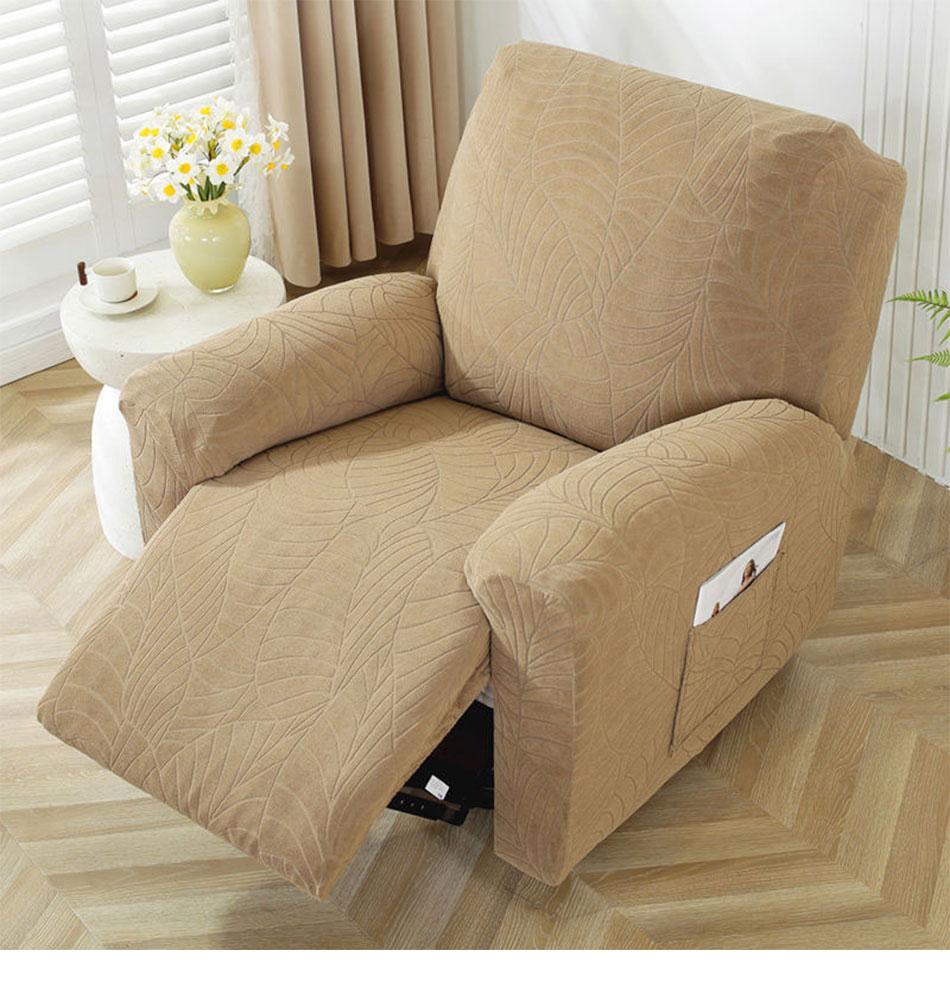 Recliner Sofa Cover Waterproof Jacquard Armchair Slipcover Relax Armchair Stretch Couch Chair Cover 1/2/3seater