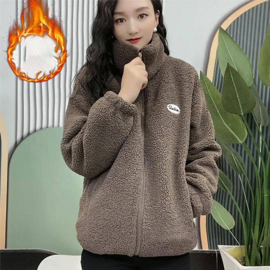 Зимнее женское пальто из овечьей шерсти, бархатная хлопковая куртка, женское пальто, утолщенное, теплая женская верхняя одежда, одежда для мам, большие размеры