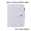 Office Supplies Stationery Travel Diary Felt Notebook Portable Diary Felt Shell Ring Binder